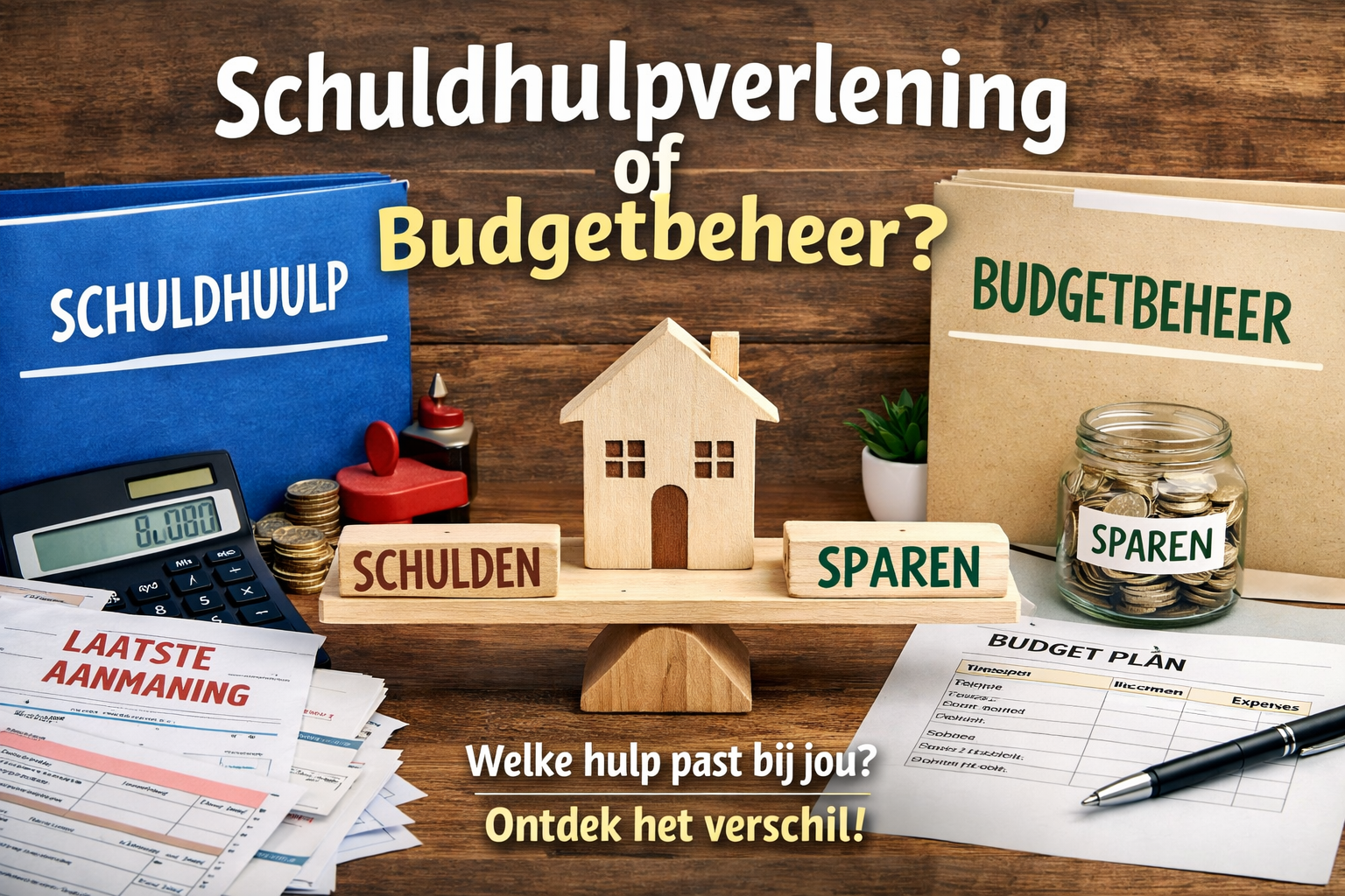 Schuldhulpverlening of budgetbeheer: wat is het verschil?